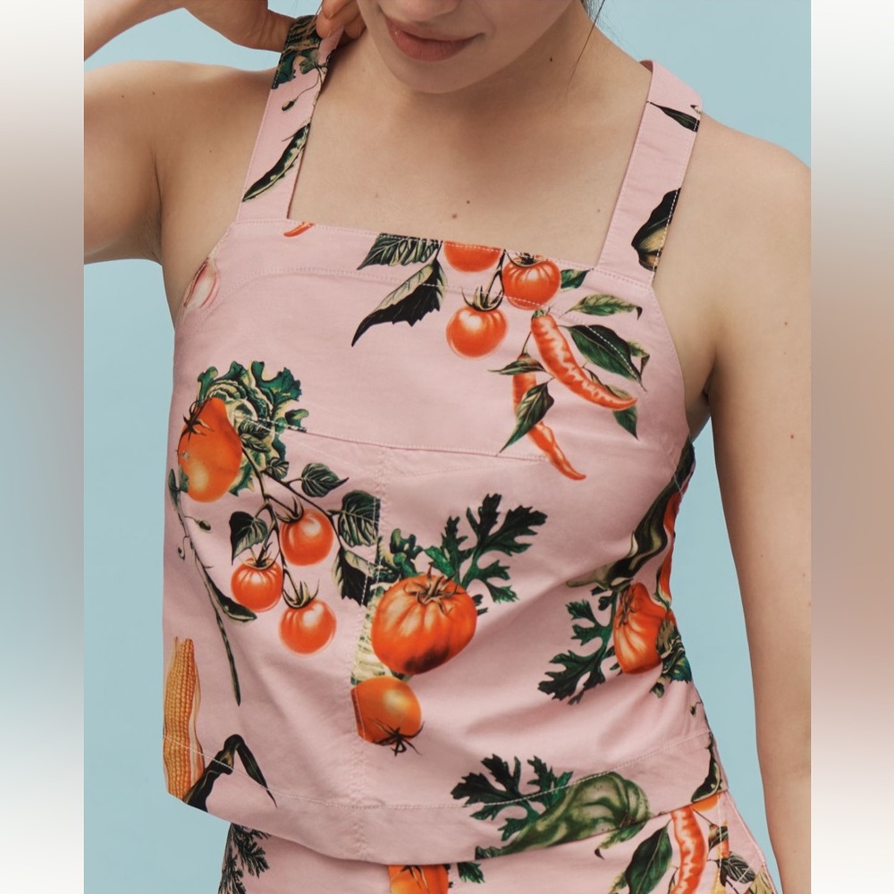 Anthropologie Maeve Veggie Halter Top S